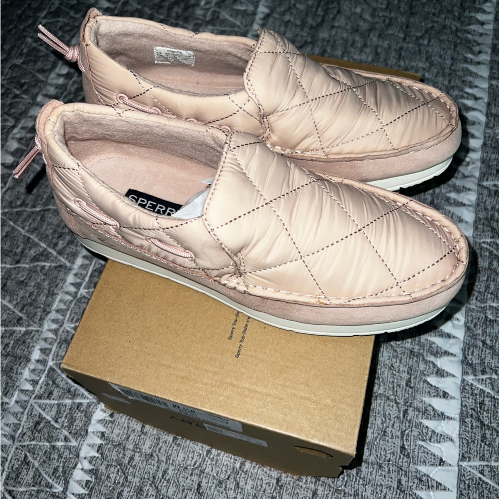 Sperry Nylon Blush Moc-Sider Shoes - Picture 4 of 5